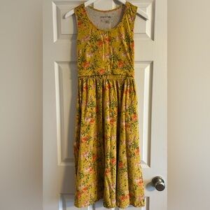 Latched Mama Yellow Floral Nursing Dress